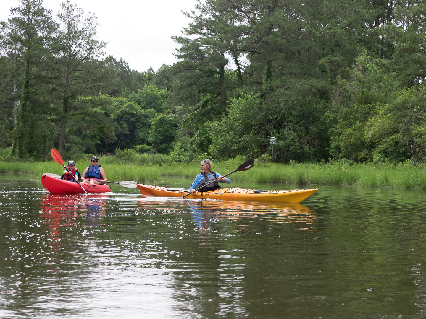 Kayakers on Onancock Creek VA